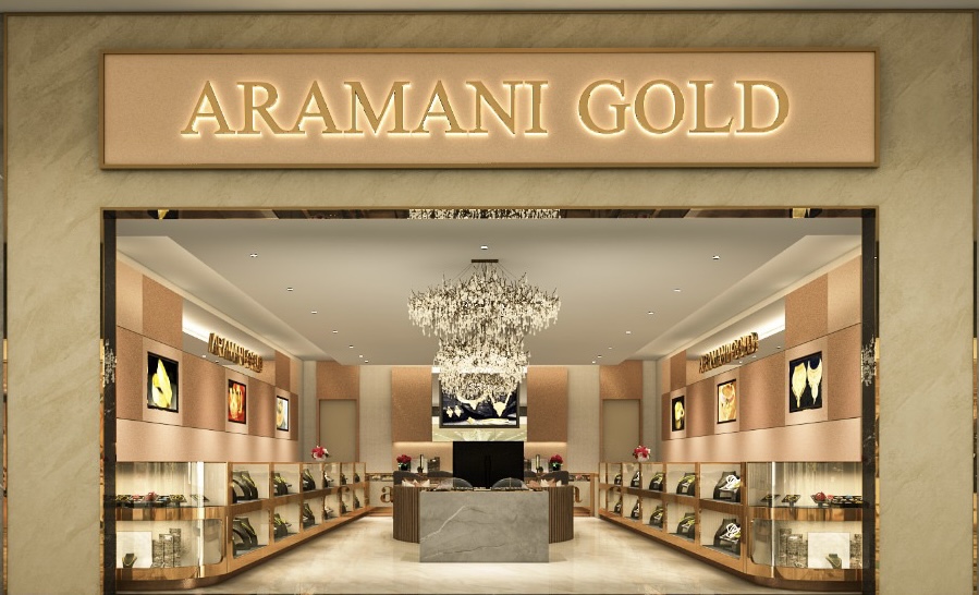 ARMANI GOLD storefront and showroom
